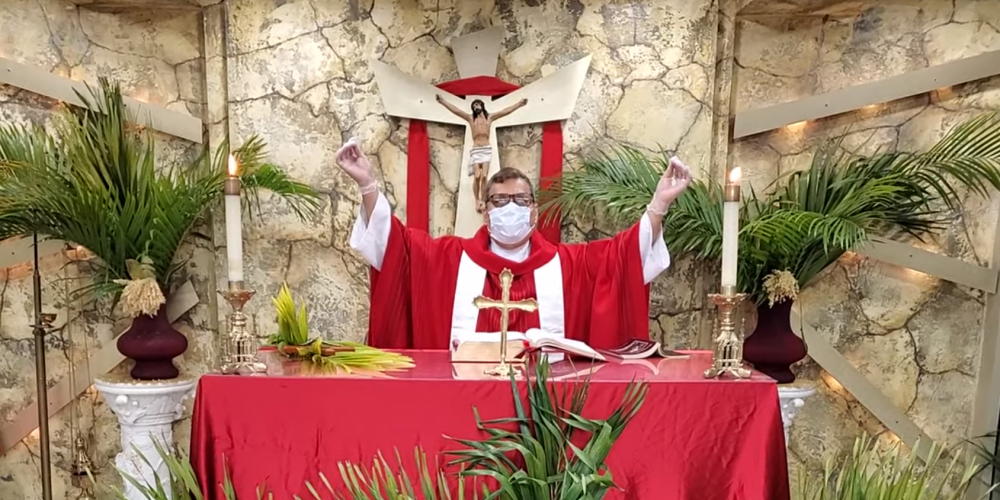 santa misa domingo de ramos 5 abril 2020